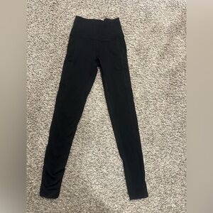 aerie Black High-Waist Leggings with Built-In Band